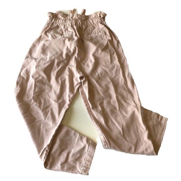 Free People Women’s Margate Paperbag Pants BlushPink Pleated Size XS - Picture 2 of 16